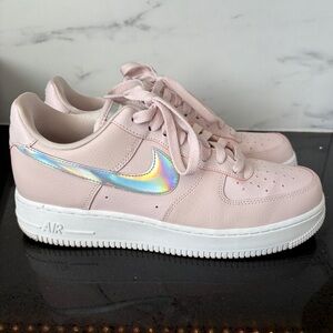 Nike Air Force 1 Low 07 Essential “Barely Pink” Iridescent Size 9.5